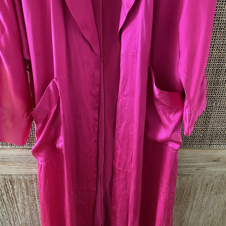 Винтажный женский шелковый халат Adagio от Patricia Fieldwalker XS кимоно Neiman Marcus - Изображение 4 из 4