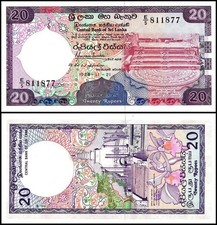 Sri Lanka 20 Rupees, 1988, P-97a, UNC