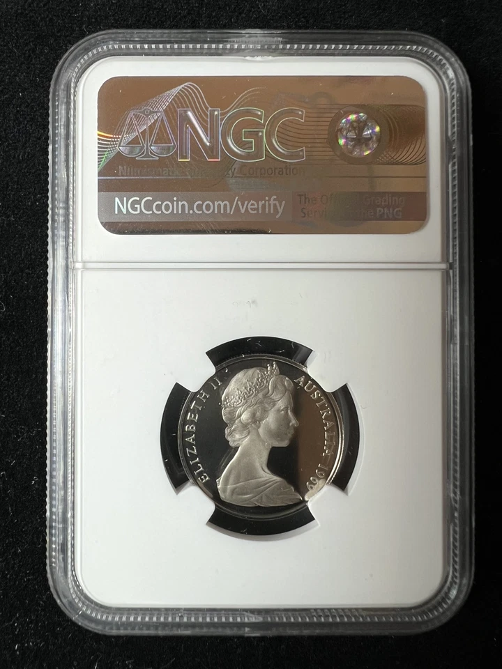 Australia 1969 10 centavos NGC PF 69 ultra camafeo UCAM DCAM PR69 Top Pop SKU 3635 Foto 2 de 2