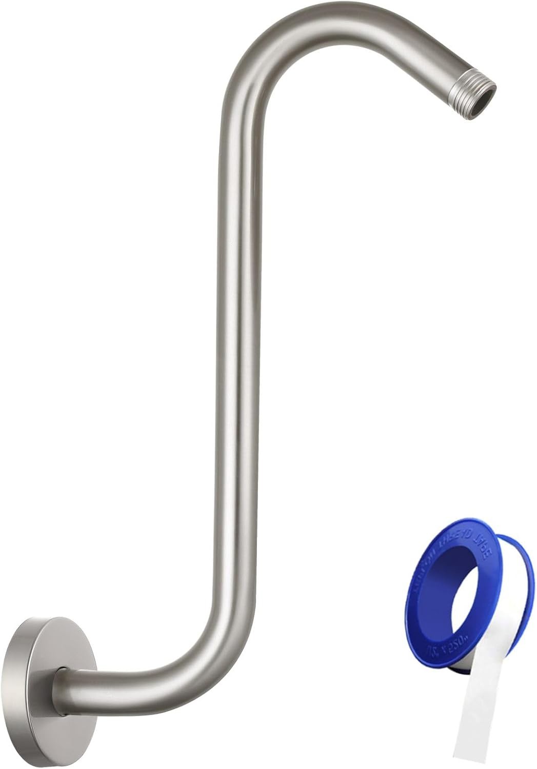 Extension Arm, 12" Gooseneck Riser Pipe, Matte Black