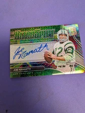 Joe Namath 2021 Spectra RetroSpect Meta On-Card AUTO /15
