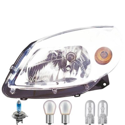 Scheinwerfer rechts inkl. Premium Lampen für Dacia Sandero KT0/1 mit Blinker