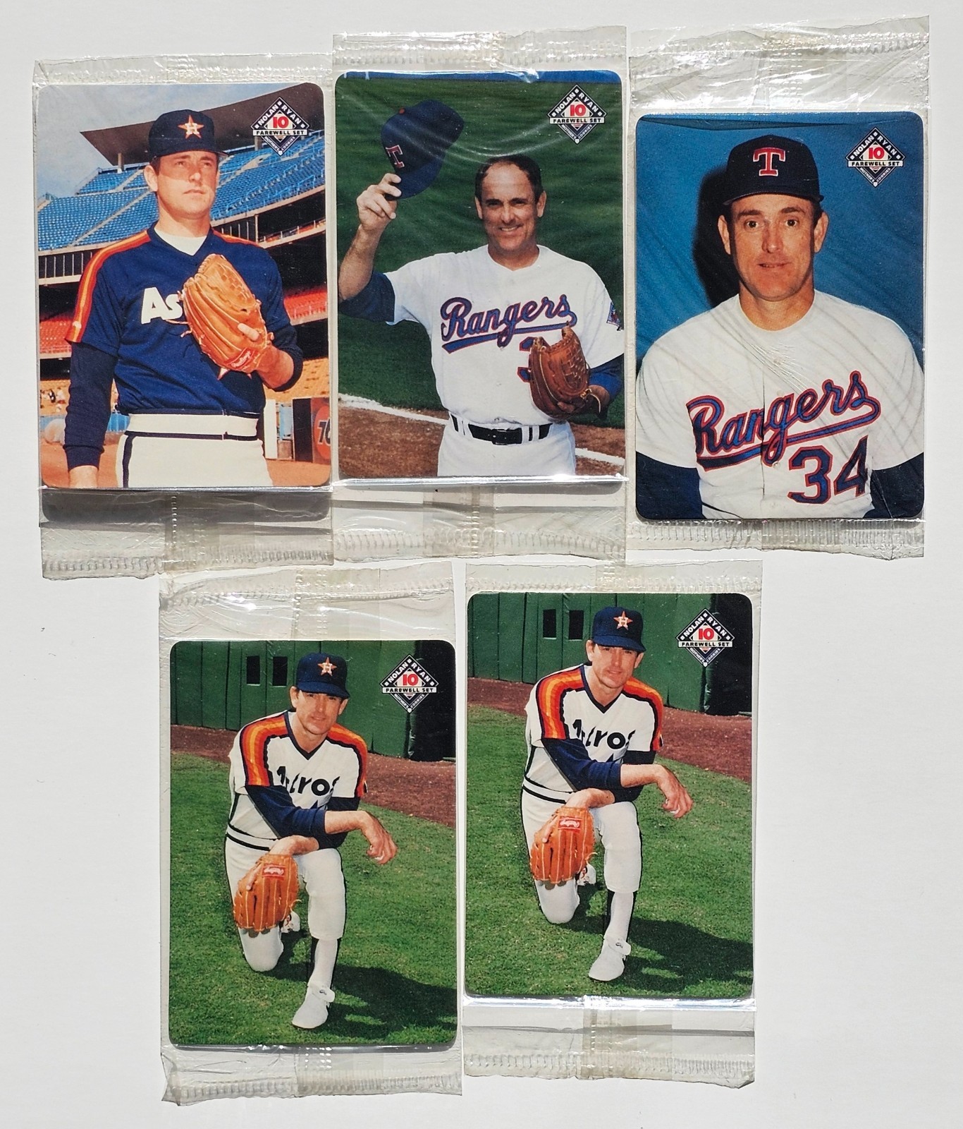 Nolan Ryan Farewell Mother's Cookies 1993 Factory Sealed Packs Lot of 5 Rangers