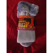 1 Pair Polar Extreme Insulated Thermal Boot Knee High Socks Women Made USA 9-11