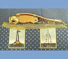 BOATSWAIN CALL WHISTLE - BOSUN'S CALL - BRASS/COPPER - NEW