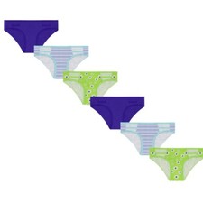 No Boundaries 6-Pair Womens Cheeky Underwear Panties Cotton Blend XS