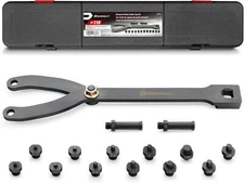 Powerbuilt Universal Pulley Holder Tool Kit,Hold Pulleys Servicing Vehicle Belts