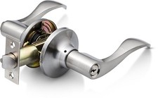 Stainless Steel Entry Door Lock Lever door handle Reversible Right & Left Side