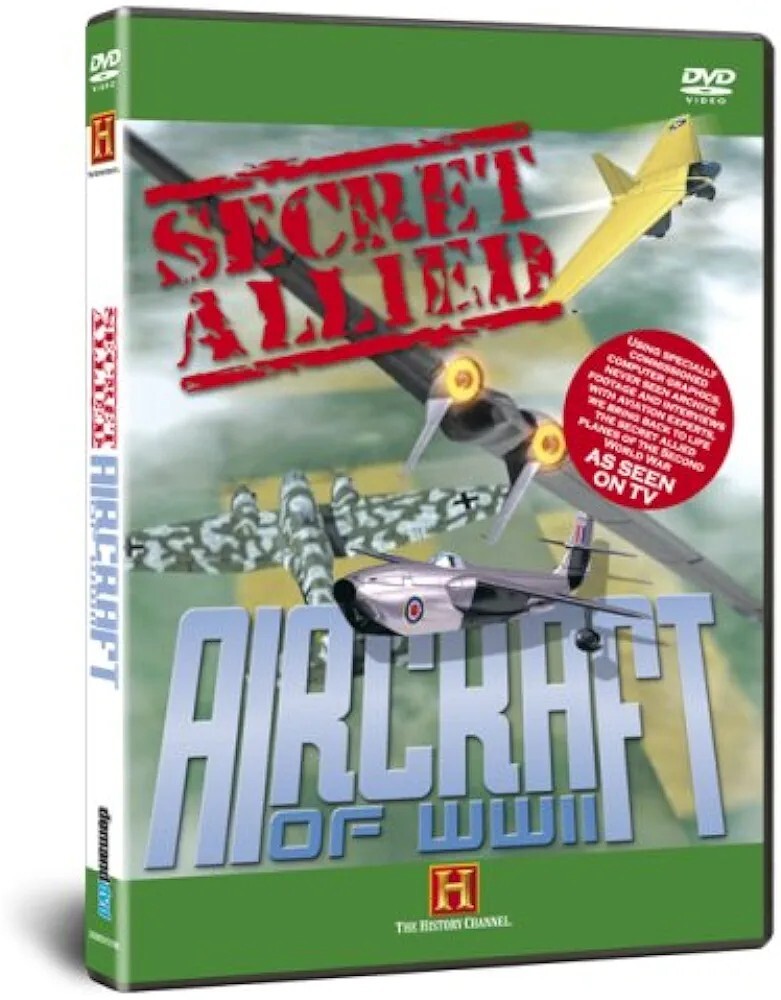 SECRET ALLIED AIRCRAFT OF WORLD WAR II WWII DVD NEW SEALED REGION FREE #250