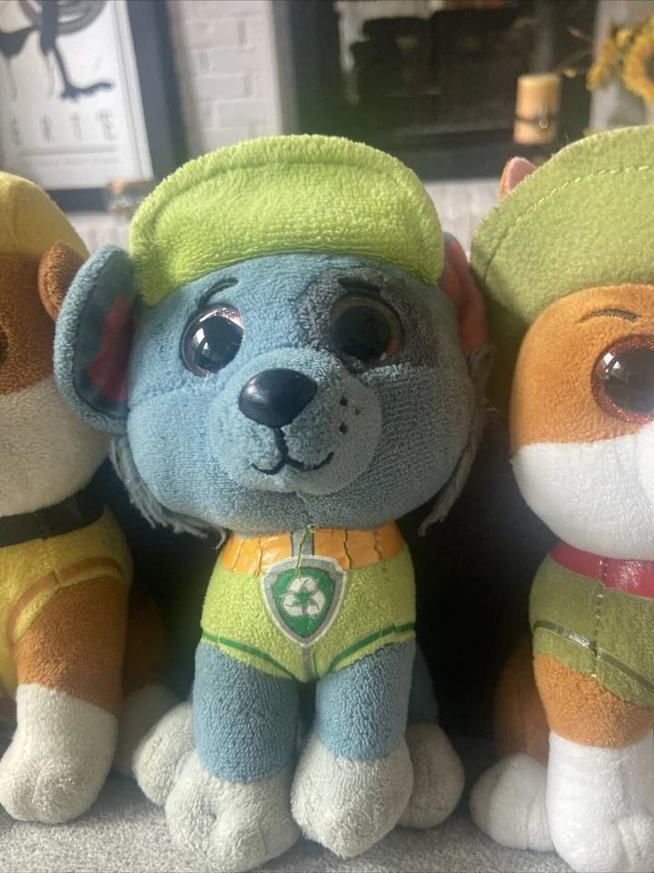 TY Beanie Boos Paw Patrol ROCKY, Tracker, Rubble And Skye - Изображение 4 из 4