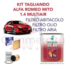 KIT TAGLIANDO FILTRI UFI + OLIO SELENIA K 5W40 ALFA ROMEO MITO 1.4 TURBO BENZINA
