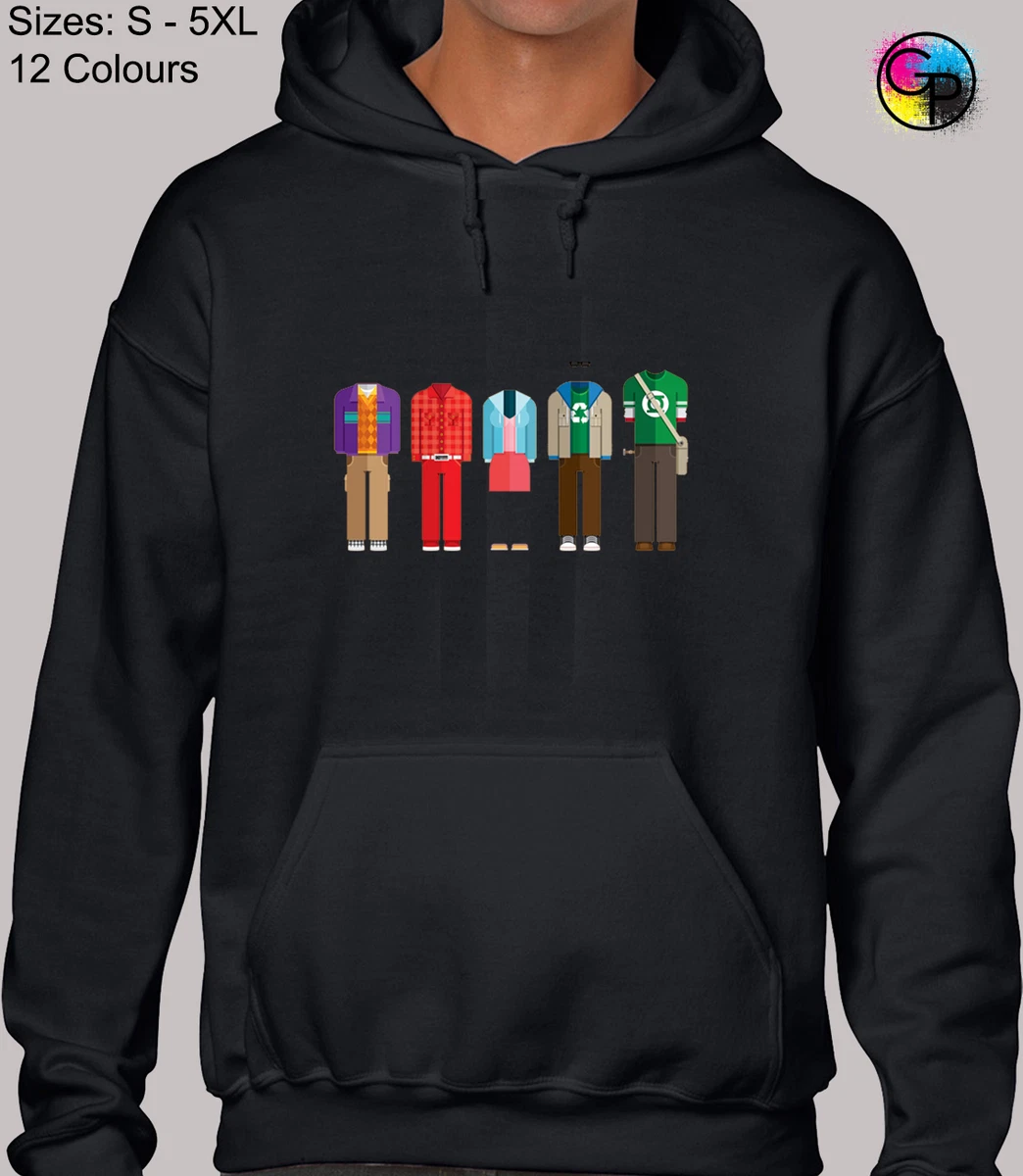 Big Bang Theory Outfits US TV Comedy Show Inspired Hoodie for Men