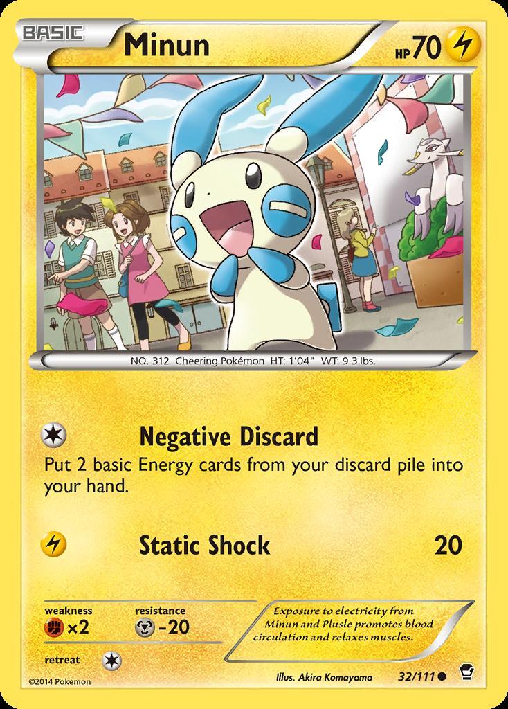 Pokemon Minun (32/113) Furious Fists LP