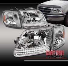 97-03 Ford F-15097-02 Expedition Crystal Head Lightscorner Signal Chromeamber
