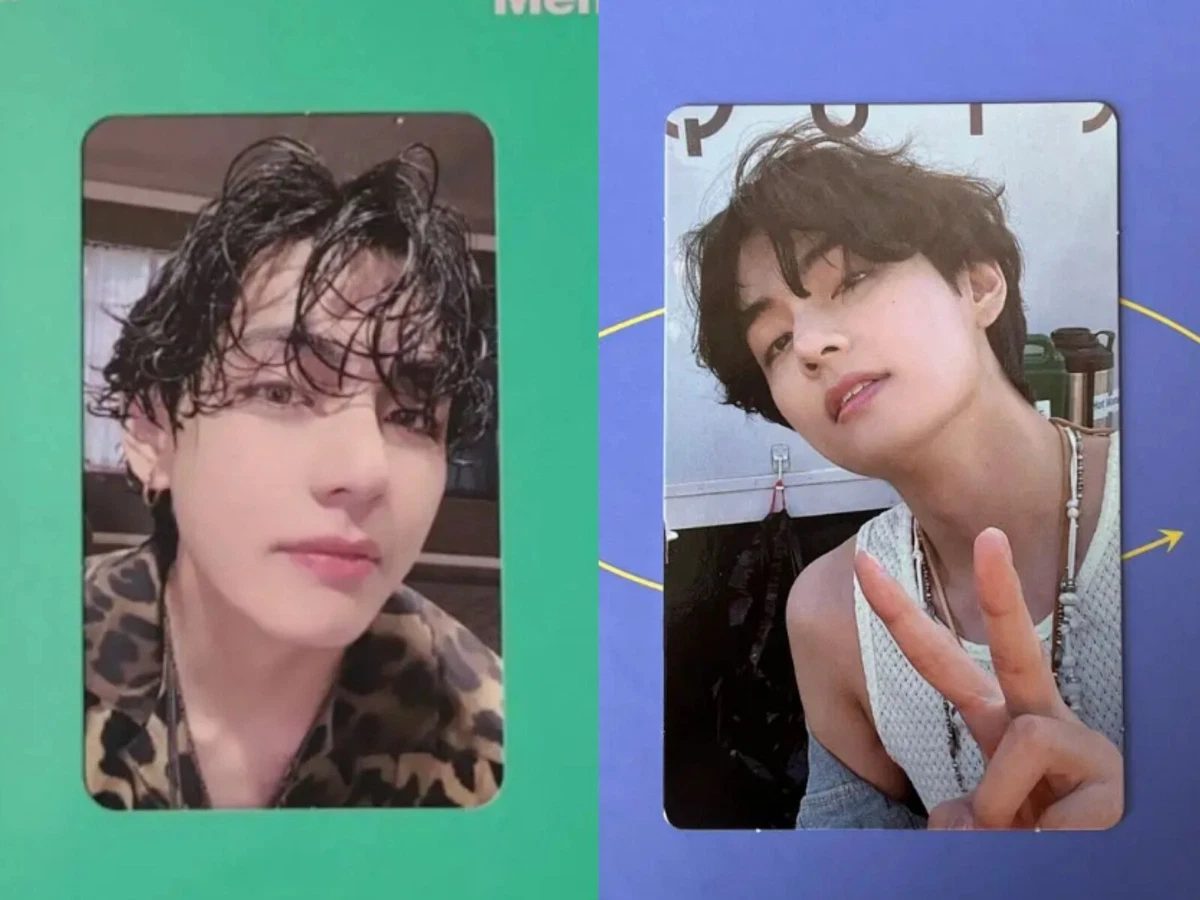 BTS V Taehyung Memories of 2020 Blu-ray & 2021 DVD Official Photo Card 2 set JP