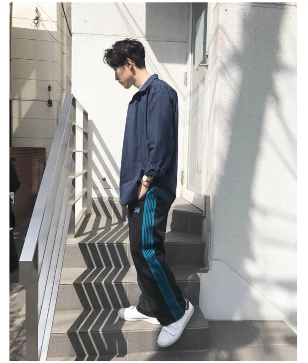 NEEDLES Track Pants Narrow Turquoise Blue Size-S from Japan | eBay