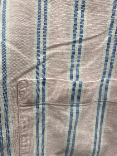 Lee Cooper Pink & Blue Vertical Striped Short Sleeved Shirt Size - Picture 3 of 4