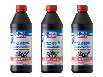 3x Original Liqui Moly 1L Hypoid-Getriebeöl (GL5) LS SAE 85W-90 Gear Oil 1410