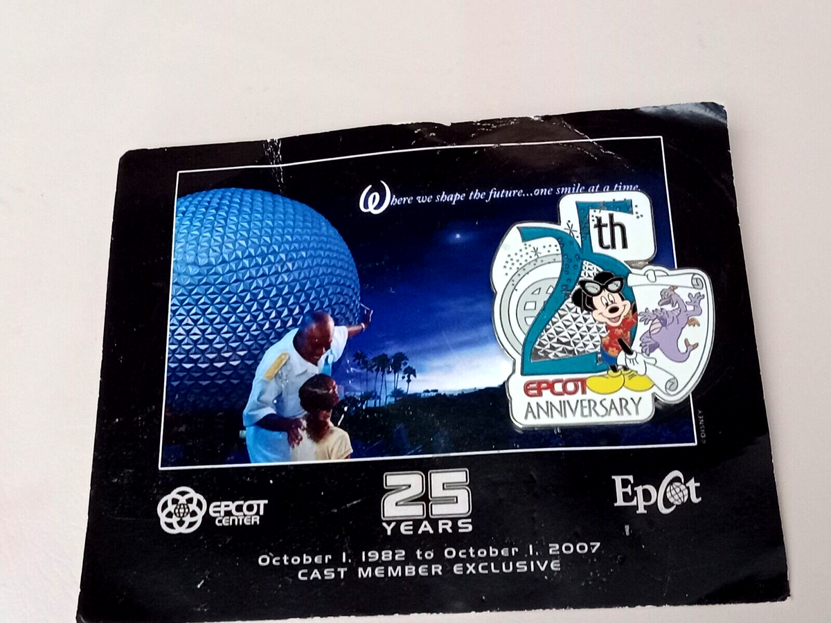 Disney Pin 57527 WDW Cast Exclusive Epcot 25th Anniversary Mickey