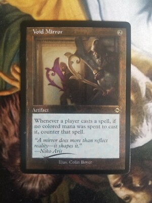 mirror mtg card Void Mirror MISPRINT ETCHED FOIL Magic MTG Card - Ink Error - M3