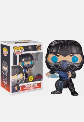Funko Pop Mortal Kombat Movie Sub-Zero Glow in The Dark Entertainment Earth 