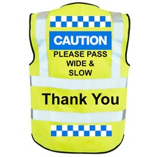 Hi Vis Viz Horses High Visibility Reflective Vest Caution Pass Wide And Slow