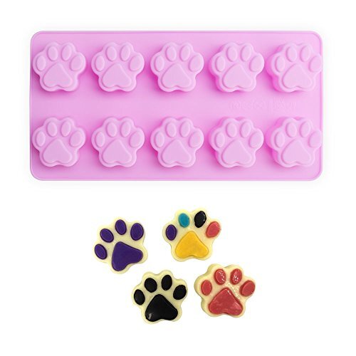  Puppy Dog Paw and Bone Silicone Molds, Non-Stick Food Grade Silicone Molds 