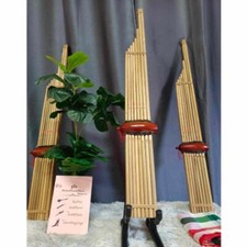 Khaen Bamboo Isan Laos Mouth Organ Musical Instrument Craft Traditional With Bag