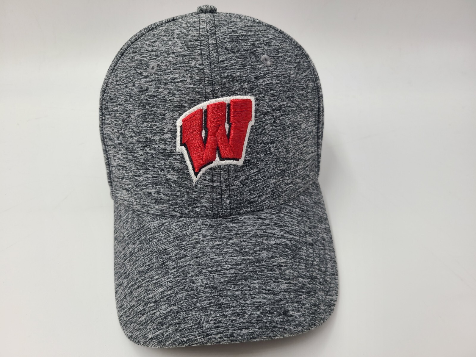 Wisconsin Badgers Under Armour Flex Fitted Hat Gray NCAA L-XL