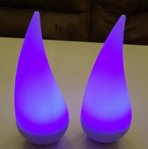 Lot of 2 Fortune Products Color Changing Rainbow Raindrop Stand, Float or Hang - Picture 4 of 12