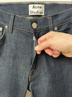 Acne Raw Denim Jeans | 31/32 | Zipper Fly | Straight Leg | Ace Raw