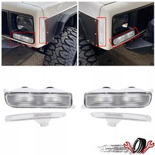 Fit For 1997-2001 Jeep Cherokee Xj Chrome 1pair Signal Lights Side Marker Lamps Fit For 1997-2001 Jeep Cherokee Xj Chrome 1pair Signal Lights Side Marker Lamps