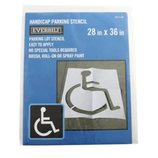 30 In. X 36 In. Handicap Parking Lot Stencil