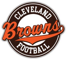 Cleveland Browns Logo NFL Sport Car Bumper Sticker Decal "SIZES''