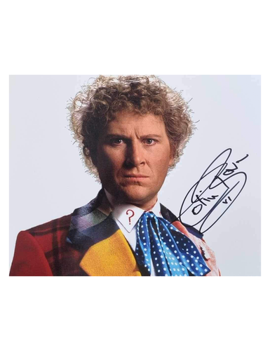 10x8 Doctor Who Print Signed by Colin Baker 100% Authentic + COA - 第 1/1 張圖片