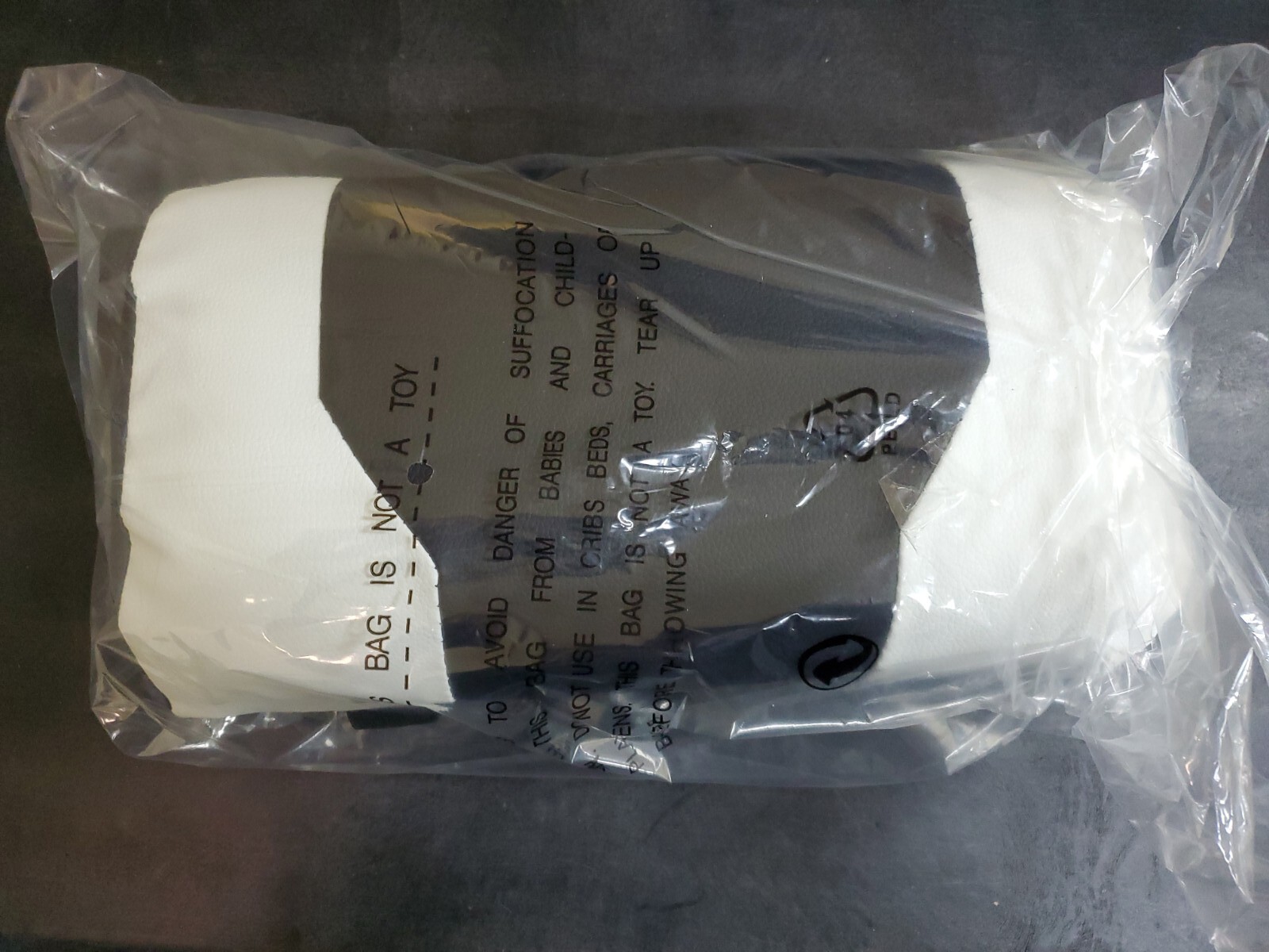 White Gaming Chair Racing Style Lumbar Back  Pillow White and Black-image