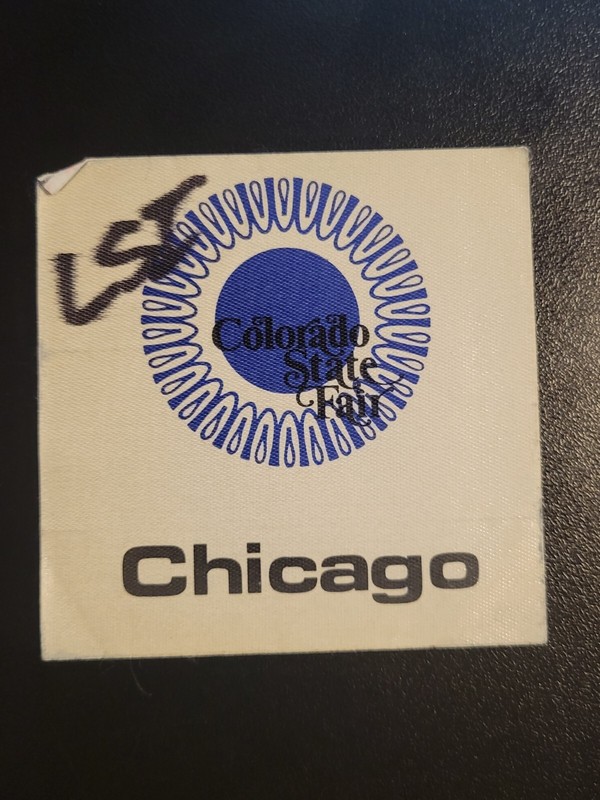 CHICAGO UNUSED BACKSTAGE PASS FROM THE 80'S OR 70'S