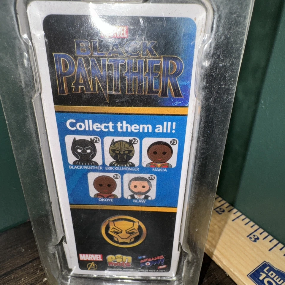 Bif Bang Pow! Figura Pin Mate Madera Marvel Pantera Negra Nakia #73 Foto 3 de 4