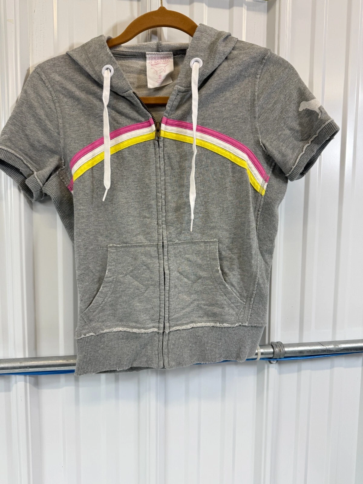 UNDERCOVER Felpa con cappuccio vintage Y2K Victoria’s Secret ROSA S Love Pink Spell Out Preppy anni 2000