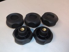 New 5 pk GIBRALTAR 4 Lobe Thermoplastic Knob/...