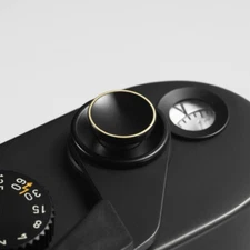 CAMERA SHUTTER RELEASE BUTTON GLOSSY BLACK BRASSING 4 LEICA CANON / SRB-GBK-L