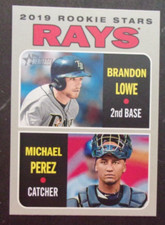 2019 Topps Heritage Rookie Stars Brandon Lowe / Michael Perez # 9