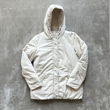 Geox Respira Puffer Coat Jacket Parka Women’s Size 8 Or Medium White