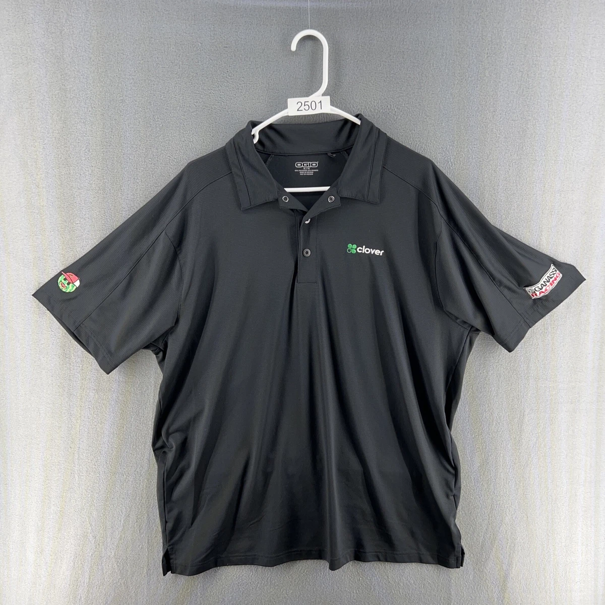 90 polyester 10 clearance spandex polo shirt
