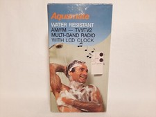 RARE Vintage Aquamate Shower Radio, Water Resistant WR 2800C, 80s/90s NEW NOS