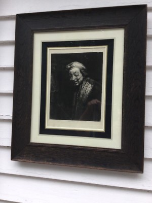 Leopold Flameng Engraving Of Rembrandt s Self Portrait 1872 Great Frame