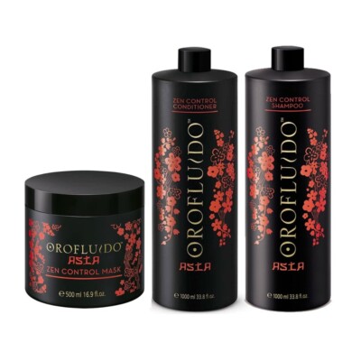 Orofluido Asia Shampoo & Conditioner 33.8 Oz each & Mask 16.9 Oz Pack of 3