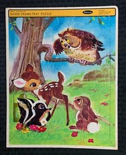1966 BAMBI Whitman / Walt Disney 11.5x14.5" Frame-Tray Puzzle FN 6.0 4507