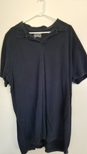 OLD NAVY MEN'S POLO SHORT SLEEVE SHIRT - NAVY BLUE XXL 2XL