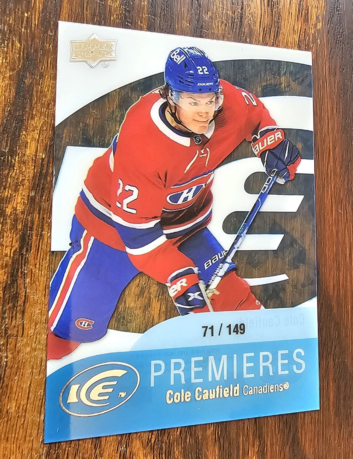 2021-22 UD Ice Premieres Retro Cole Caufield /149 Rookie!